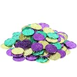 Mardi Gras Plastic Coins Asst. (Bag of 100)