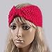 Womens Crochet Bow Knitted Headband Ear Warmer Hair Muffs Band Headwrap