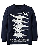 カーターズ Carter's Tシャツ Long-Sleeve Glow-In-The-Dark Dinosaur Expert Graphic Tee 6M (61-67cm) [並行輸入品]