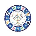 Mosaic Round Hanukkah Plate- 8"
