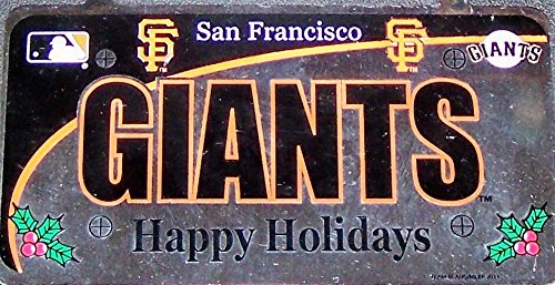 MLB San Francisco Giants Metal License Plate Ornament, Orange MLB San Francisco Giants Metal License Plate Ornament, Orange