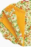 April Cornell Devon Rose Lime Napkins Set of 4