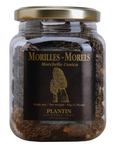 Plantin Delices French imported Morel Morilles Mushrooms 1.8 oz jar by Plantin Delices