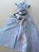 SILK SHAWL WITH FRINGED DETAIL IN VIOLET AND SKY BLUE