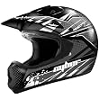 Cyber Graphic UX-22 MX Motorcycle Helmet - Silver/Black