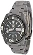 Seiko 5 Sports Men's 100M Black IP Self-Winding Automatic Watch Model SNZE99K1