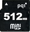 PQI PQI�I���W�i�� miniSD�J�[�h 512MB �i�v�ۏ� 7MB/sec �A�_�v�^�[�t�� [QMSD-512]