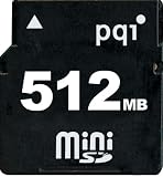 PQI PQIオリジナル miniSDカード 512MB 永久保証 7MB/sec アダプター付き [QMSD-512]