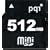 PQI PQI�I���W�i�� miniSD�J�[�h 512MB �i�v�ۏ� 7MB/sec �A�_�v�^�[�t�� [QMSD-512]
