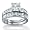 PalmBeach Jewelry 2-Piece DiamonUltra™ Cubic Zirconia Platinum Over Sterling Silver Set