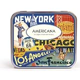 Americana Travel Stickers in Decorative Tine by Cavallini & Co. - Labels and Stickers