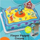 Blues Clues Cakes - Finger Puppet Crayon Licensed Re-Usable Cake Topper