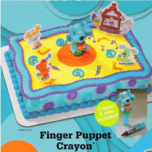 Blues Clues Cakes - Finger Puppet Crayon Licensed Re-Usable Cake Topper by CakeWorks