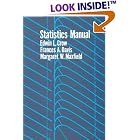 Statistics Manual by Edwin L. Crow, Frances A. Davis, and Margaret W. Maxfield