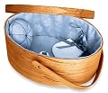 Shaker Oval Lined Sewing Carrier