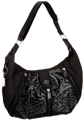 Kipling UGOCHI K24041907, Damen Umh&auml;ngetasche, schwarz, (Galactic Black 907)