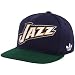 NBA Utah Jazz Adidas Snapback Hat (Navy/Green)