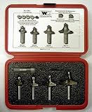 WHITESIDE 501 4 PC 1/2 SHANK ROUNDOVER/BEADING ROUTER