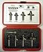 WHITESIDE 501 4 PC 1/2 SHANK ROUNDOVER/BEADING ROUTER