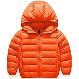 AKSSWEET 子供服 ダウンコート ダウンジャケット キッズ ベビー ジャケット 無地 フード付き ベビー服 女の子 男の子 子ども アウター 防寒 無地 軽量 冬 100～160cm 全8色 (