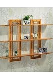 Craftsman Open Panel Wall Shlf Dbl 3-shlf 36w Light Oak
