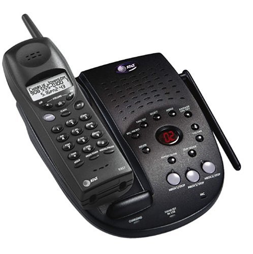 AT&T 9357 900 MHz Cordless Phone with Digital Answering System and Caller ID (Black)