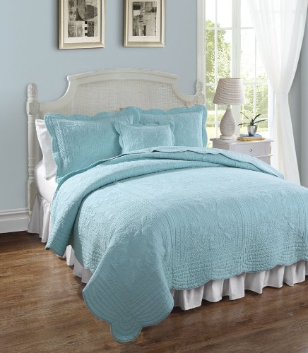 Lifestyles French Tile Queen Quilt, Tourmaline