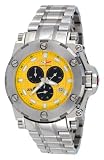 Corvette #CR220-IPB Men's Stainless Steel Yellow Dial Swiss Chronograph Watch