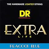DR Strings PEACOCK BLUE - Blue Coated Acoustic 12-54