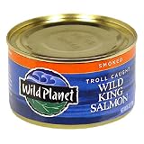 Wild Planet Troll Caught Wild King Salmon, Smoked, 6-Ounce Cans (Pack of 3)