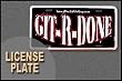 Larry The Cable Guy Git-R-Done License Plate