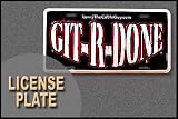 Larry The Cable Guy Git-R-Done License Plate