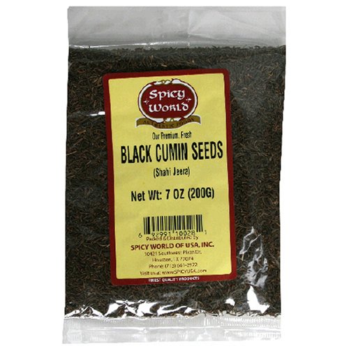 Spicy World Black Cumin Seeds, 3.5-Ounce Bags (Pack of 6)
