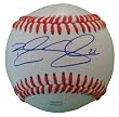 Brandon Snyder Autographed ROLB Baseball, Texas Rangers, Baltimore Orioles, Proof Photo