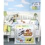 SoHo Noah Ark Baby Crib Nursery Bedding 10 Pcs SET ** Reversible Into 2 Designs ! **