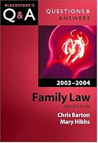 Family Law 2003-2004 (Blackstone's Law Q & A)