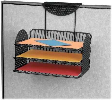 Wholesale CASE of 5 - Fellowes Perf-ect Partition Triple Tray-Triple Tray, Ltr, 2" Cap, 12-1/8"x12-1/8"x12-3/8", Black