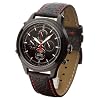 Detomaso Classic Herren-Armbanduhr NAPOLI Mondphase Schwarz Leder SL1628C-BK
