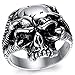 Kstyle Jewelry Mens Stainless Steel Ring, Vintage, Biker, Silver, Skull KR1944 (8)