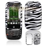 For Palm Pre White and Black Zebra Designed Snap-on Skin Faceplate Case