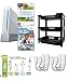 Nintendo Wii Video Game System 2 Player Wii Fit Plus Game Caddy Bundle