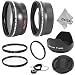 Essential Kit for CANON PowerShot (SX1 SX10 SX20) IS - Includes: Lens Adapter + 2.0X Telephoto and 0.45X Wide Angle High Definition Lenses + Filter Kit (UV and Polarizer) + Tulip Lens Hood + Center Pinch Lens Cap (w/ Cap Keeper) + Premium Goja Microfiber Cleaning Cloth