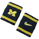 Nike Michigan Wolverines Elite NCAA Team Logo Wristbands
