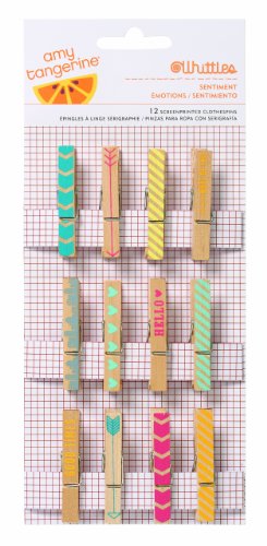 American Crafts Amy Tangerine Yes Please Clothespins