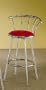 Coaster 50's Retro StyleBar Stools, 29-Inch Height, Red Fabric, Set of 2