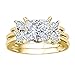 Diamond and Created Ruby Ring Wrap Enhancer set in 14k Yellow Gold (0.43 ct. twt)