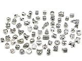 Nambeads � 10 x Mixed Tibetan Silver Charms to fit Pandora style charm bracelets. Check out our affordable bulk packs of glass beads,charms,clip stops,rhinestones,enamels etc.