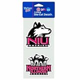 NCAA Northern Illinois Huskies 4-by-8 Inch Inch Die Cut Decal