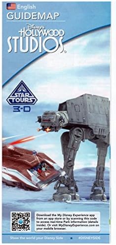 Collectible Guide or Map: Walt Disney World - Hollywood Studios - March 2015 - "Star Tours 3D!"