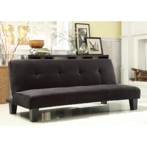 Homelegance Homelegance Tufted Mini Sofa Bed Lounger , Black